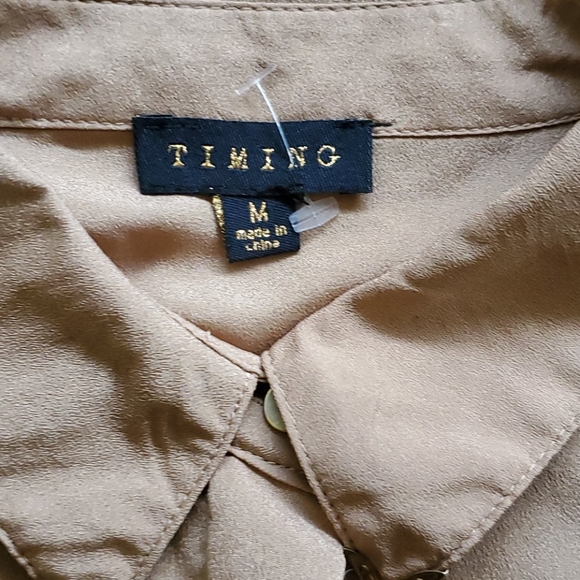 Cold Shoulder Long Sleeve Blouse - Picture 2 of 6